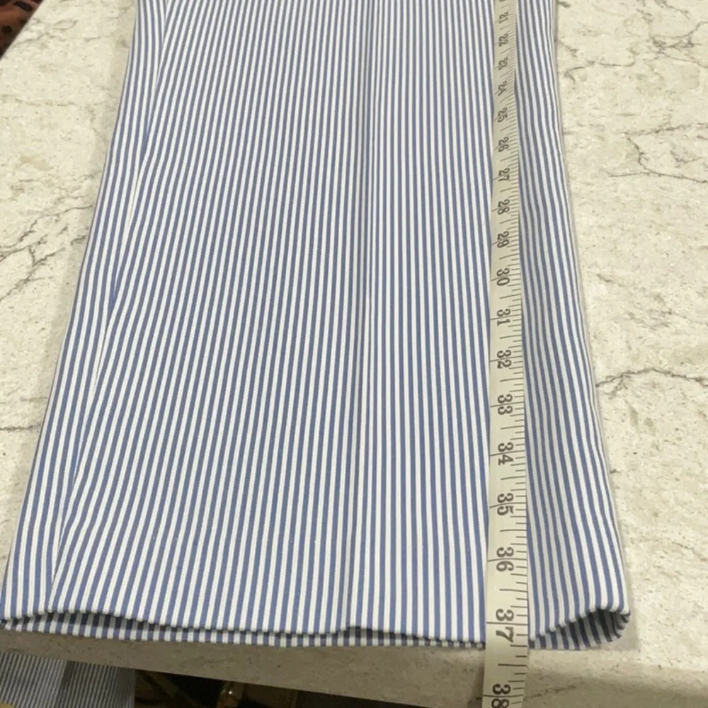 TOMMY HILFIGER white ankle pants with and white stripes size 10 - Picture 12 of 14